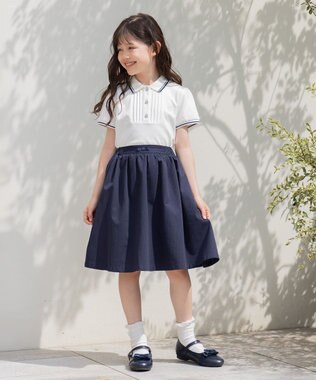 組曲 KIDS 【110-140㎝】ソロナ スカート ネイビー
