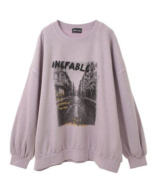 Green Parks ・ＤＯＵＢＬＥ　ＦＬＡＧＳ　フォトｐｔスウェット Lavender