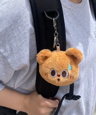 WEGO あせあせあにまるぬいぐるみキーホルダー ブラウン
