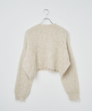 WEGO ブラッシュニットショートプルオーバー ベージュ