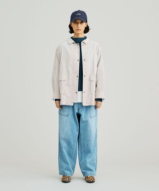 J.PRESS YORK STREET 【WOMEN】コーデュロイ シャツブルゾン ライトグレー系