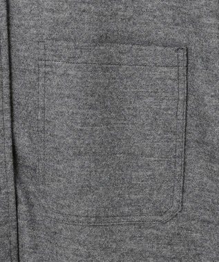 23区 【滝沢眞規子さん着用/VERY掲載/洗える】ウールミルドジャージー シャツ グレー系