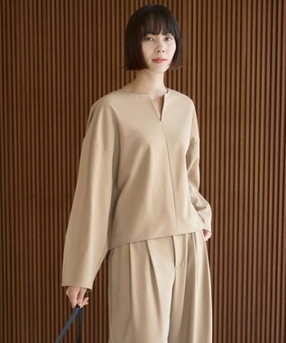 マイビューティ キーネックブラウス