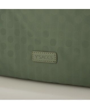 Y'SACCS ポーチ付きドットジャカードトート ライトグリーン