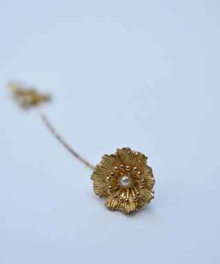 monshiro 【2WAY】アネモネ ピアス ホワイト×ゴールド