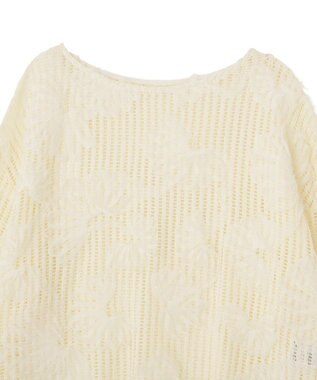 Green Parks レース刺繍プルオーバー Ecru