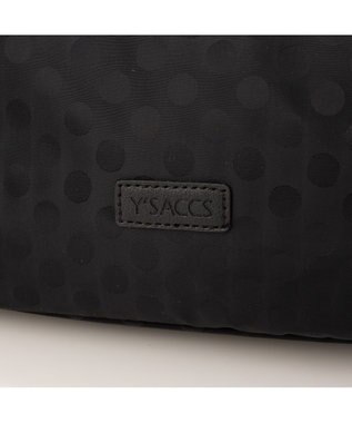 Y'SACCS ポーチ付きドットジャカードトート ブラック