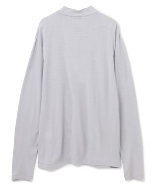 JOSEPH HOMME クリアウールジャージー　モックネック ライトグレー系