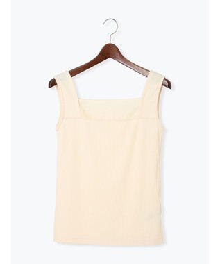 Te chichi シアー切替タンクトップ クリーム