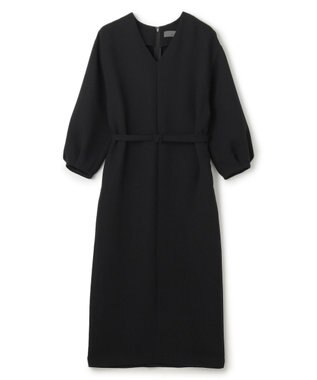 uncrave ウォッシャブル ダブルクロス ワンピース ブラック