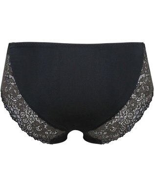 Wing ペアショーツ 【マッチミーブラ】 やさしいフィット感 身生地部はソフトな風合い はきこみ丈あさめ KF2921 ウイング／ワコール ブラック