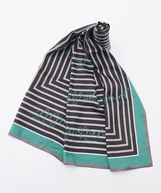 自由区 ストライプレター スカーフ