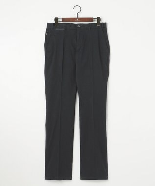 JOSEPH ABBOUD 【ウエストも伸びる/Eco撥水】オーガニックマイクロピケストレッチ パンツ ブラック系