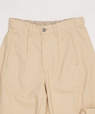 WEGO 【ユニセックス着用ITEM】ステッチカラーチノパンツ ベージュ