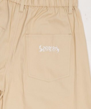 WEGO 【ユニセックス着用ITEM】ステッチカラーチノパンツ ベージュ