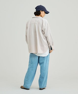 J.PRESS YORK STREET 【WOMEN】コーデュロイ シャツブルゾン ライトグレー系