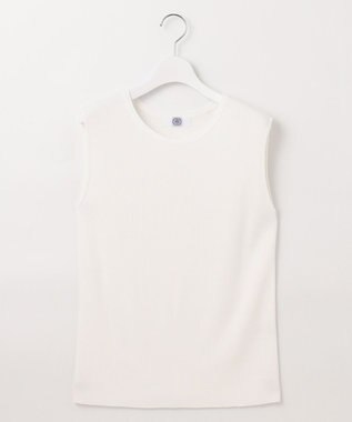 J.PRESS LADIES L 【洗える】ニット タンクトップ ホワイト系