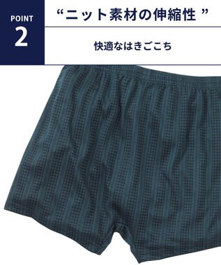 WACOAL MEN トランクス 天然由来繊維（混） しっとりなめらかな肌ざわり ニット素材 前開き GT7802 /ブロス バイ ワコールメン オリーブ