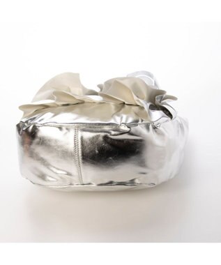 UNBILLION カシュカシュ cachecache / 合皮フリルトートバッグ シルバー