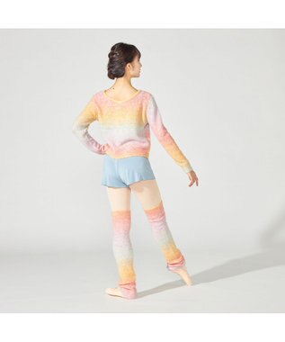 Chacott ニットトップ レインボーグラデーション