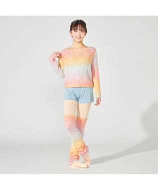 Chacott ニットトップ レインボーグラデーション