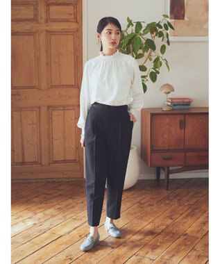 earth music&ecology シャーリングブラウス Dot