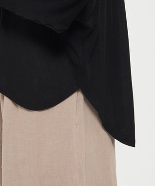 uncrave シアーハイツイストリブ ドルマントップス ブラック