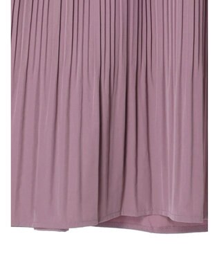 earth music&ecology プリーツフレアニットチュニック Lavender