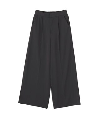 YECCA VECCA 【接触冷感】COOLスリットワイドパンツ Charcoal Gray