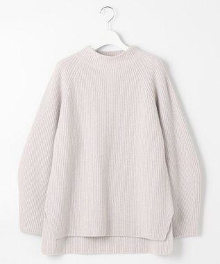 自由区 L 【洗える】ウールカシミヤ ハイネックニット (検索番号:JL27) アイボリー系