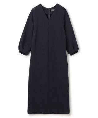 uncrave ウォッシャブル ダブルクロス ワンピース ネイビー