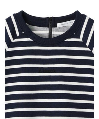 AMERICAN HOLIC バックＺＩＰロゴ刺繍ポンチチュニック Border