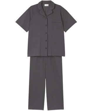 une nana cool 綿混コットンリネン天竺 半袖パジャマ GY