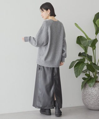 AMERICAN HOLIC ラグランラメニットプルオーバー Gray Mixture