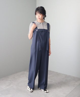 CRAFT STANDARD BOUTIQUE ワイドサロペットパンツ Dark Navy