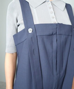 CRAFT STANDARD BOUTIQUE ワイドサロペットパンツ Dark Navy