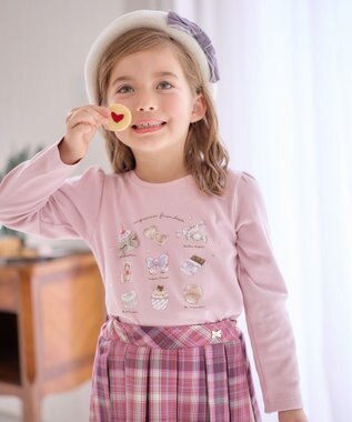 ANY KIDS スイーツプリント 長袖 Ｔシャツ ピンク