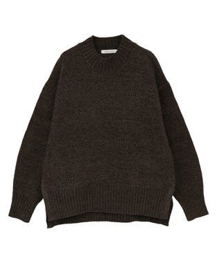 AMERICAN HOLIC ベロアモールニットプルオーバー Brown