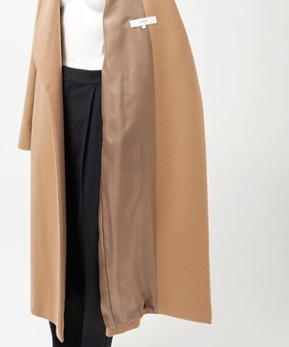 23区 L 【エステータ】ピュアカシミヤコート キャメル系