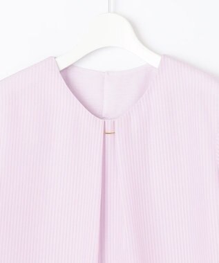 J.PRESS LADIES S 【イージーケア】シアーストライプ カットソー ふじ色系