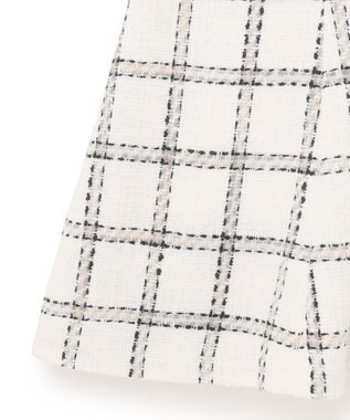 GRACE CONTINENTAL チェックツイードジャンパースカート ホワイト