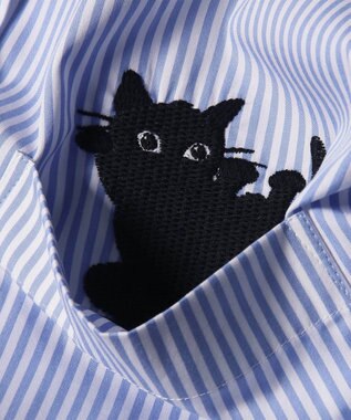 Paul Smith キャットエンブロイダリーシャツ ライトブルー