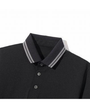 ZERO HALLIBURTON 【吸水速乾・UVケア】 ダブルラインベーシック鹿の子ポロシャツ ZHG-W5S4a 82977 ブラック