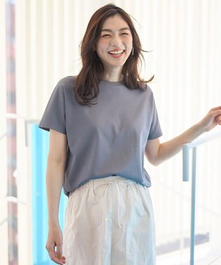 ANY 【新色追加/10色展開/洗濯機可/UVケア/接触冷感】プレミアムベーシック半袖Tシャツ チャコール