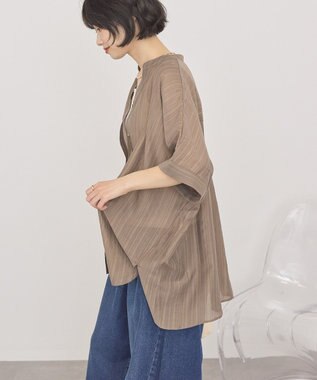 AMERICAN HOLIC スキッパードルマンビッグシャツ Mocha