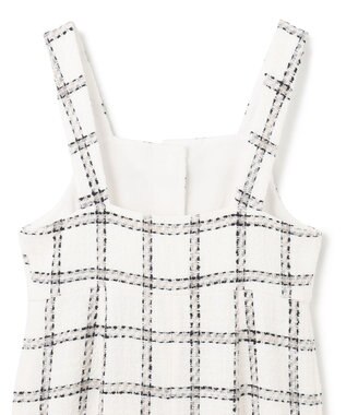 GRACE CONTINENTAL チェックツイードジャンパースカート ホワイト