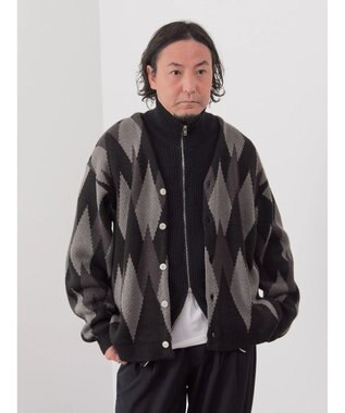 CRAFT STANDARD BOUTIQUE 【男女兼用】アーガイル柄カーディガン Black