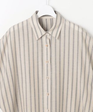 自由区 ナチュラルリネン シャツ フラックス×バートン