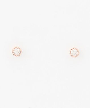 WEB限定】FLORA K18 DIAMOND K18 PIERCED EARRINGS K18 ダイヤモンド 