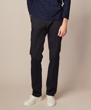 JOSEPH ABBOUD 【キングサイズ・ウエストも伸びる！】オーガニックストレッチ パンツ ブラック系